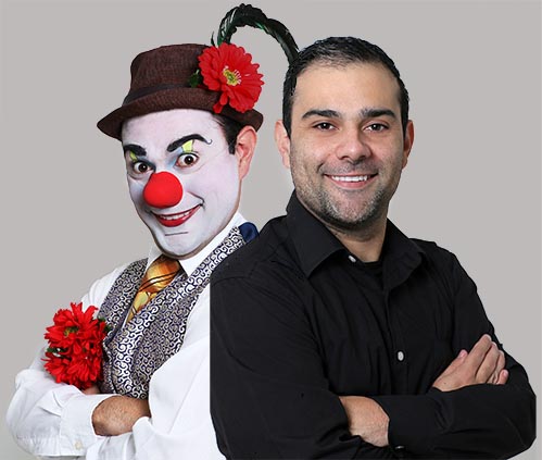  Antonio Carlos de Miranda e seu próprio clown que se chama Oscilante   