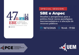 UEM participa de sessão especial no Encontro Nacional de Economia